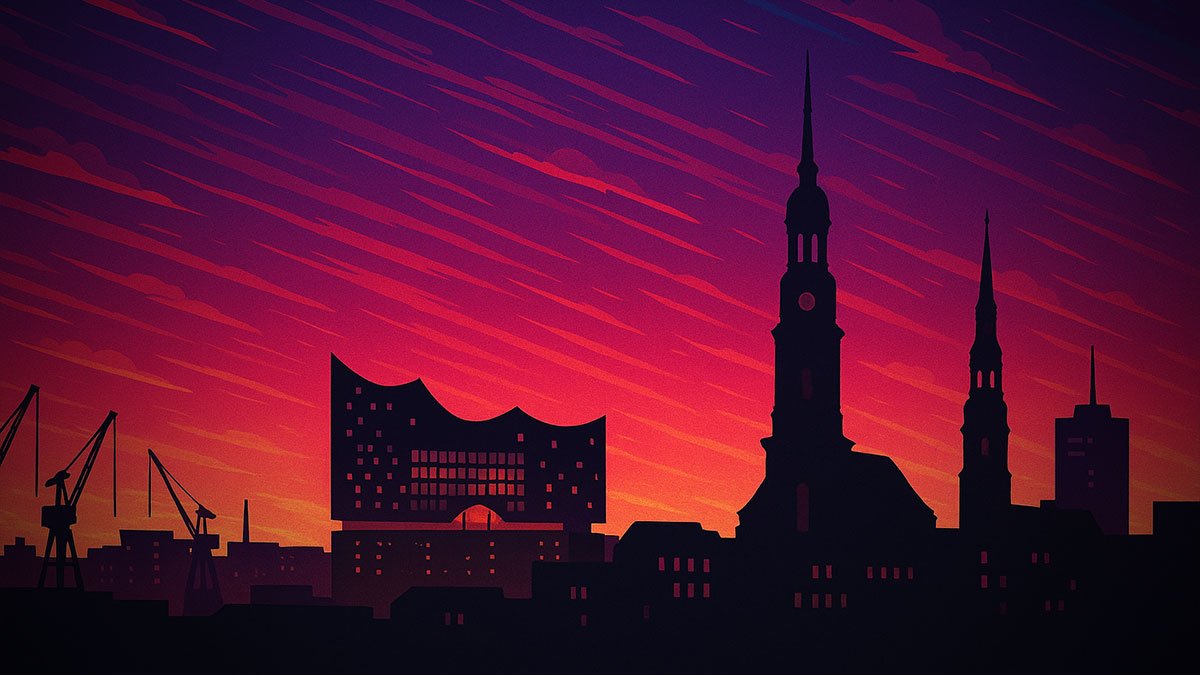Hamburg by night
