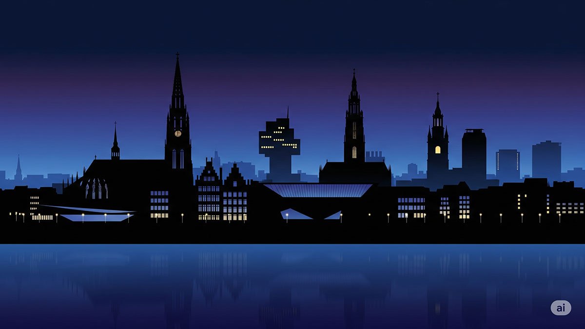 Antwerp by night