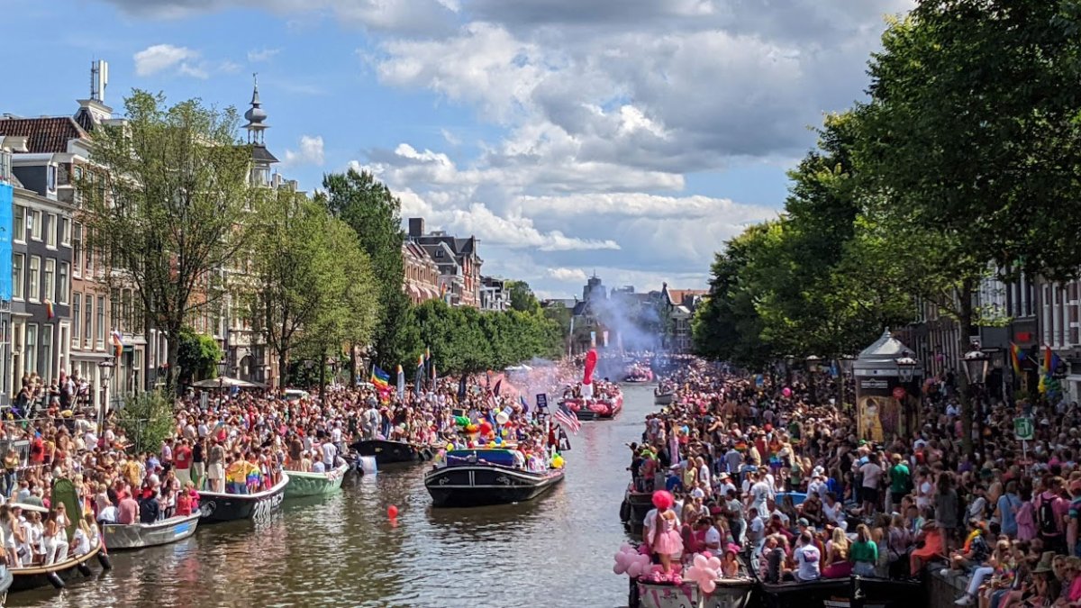 Amsterdam gay pride Canal Parade