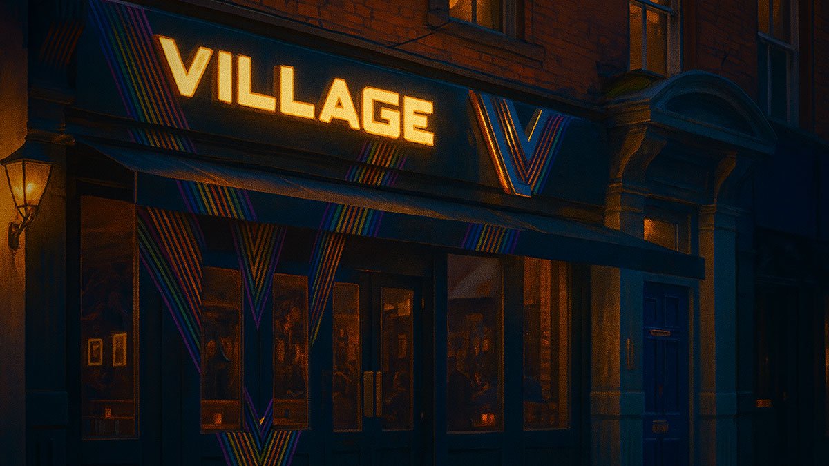 Village Soho gay bar outside