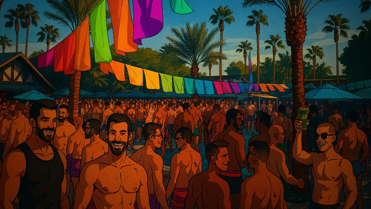 Pool party in Palm Springs