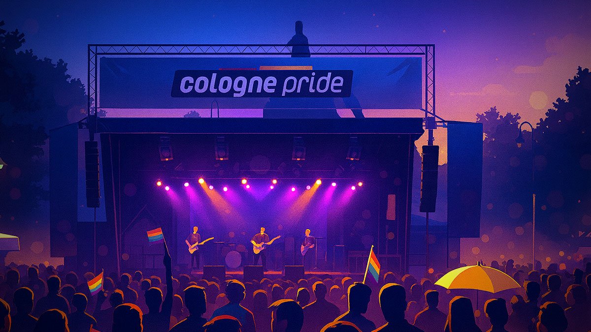 Cologne Pride party at Heumarkt