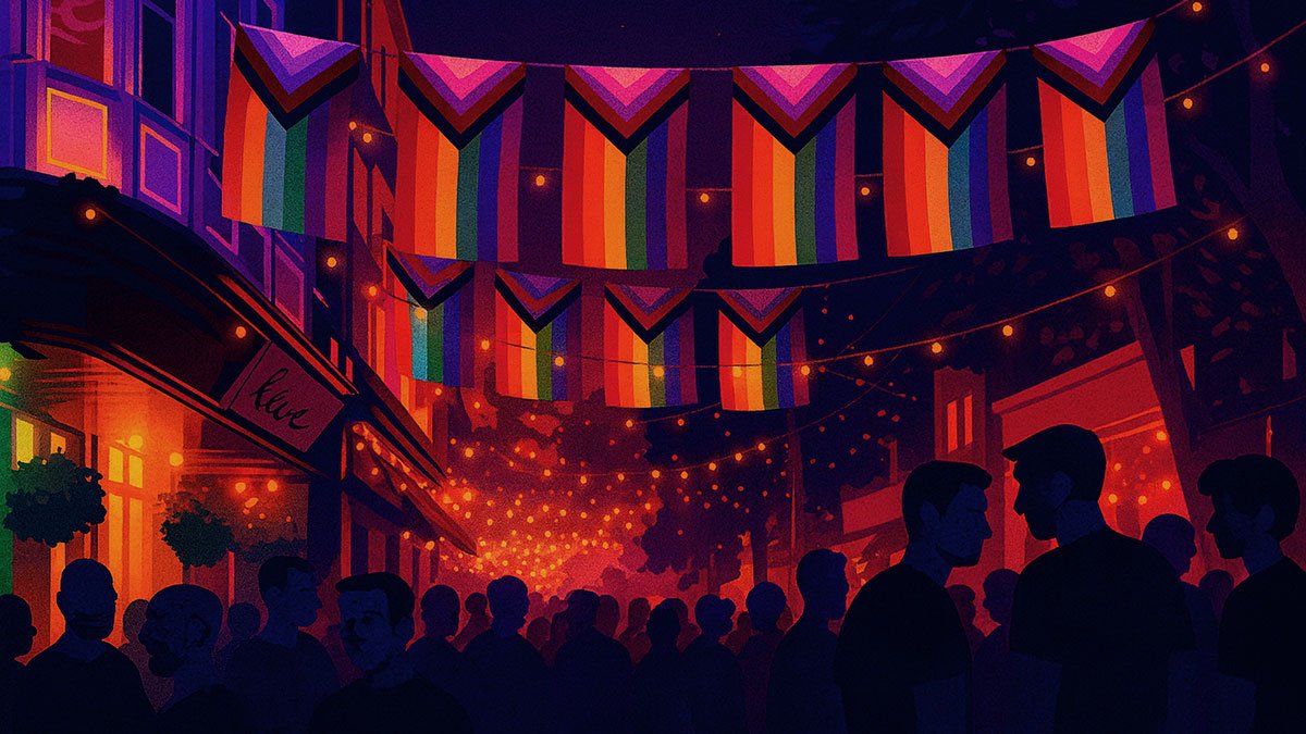 Canal Street Manchester Pride party