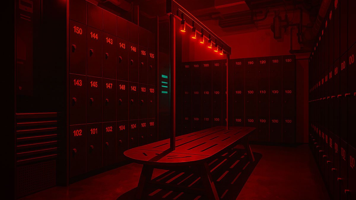 Lockerroom of Trombeta Bath gay sauna Lisbon