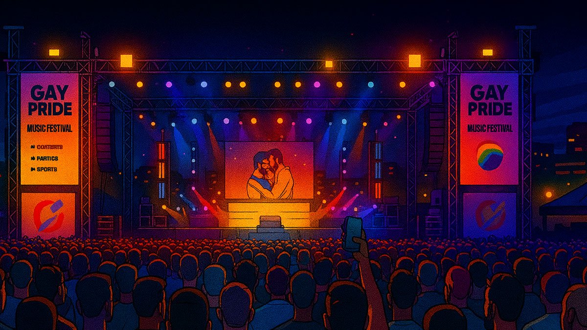 Main stage at Winter Pride Maspalomas