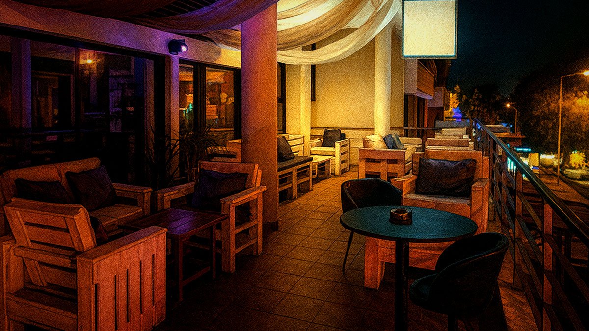 Connection bar terrace on the Strip
