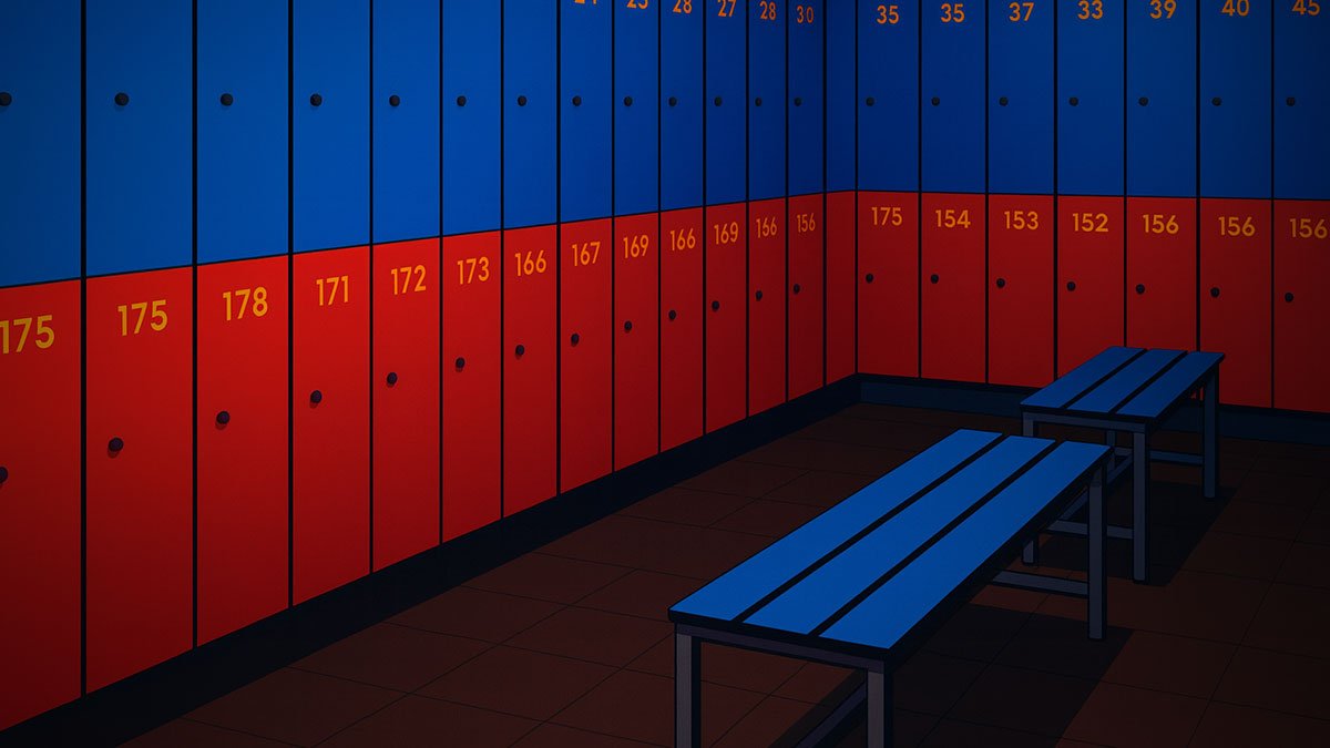 Lockerroom of gay Sauna Basaky Alicante