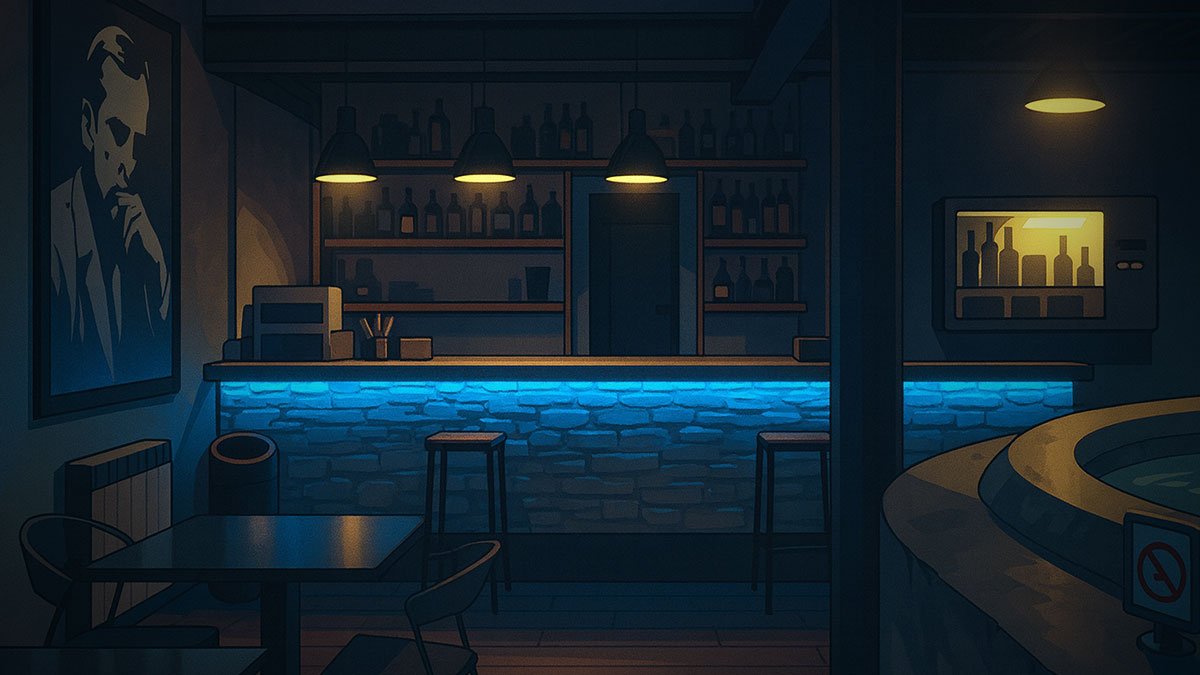 The bar of Sauna Metro Centrale Milan