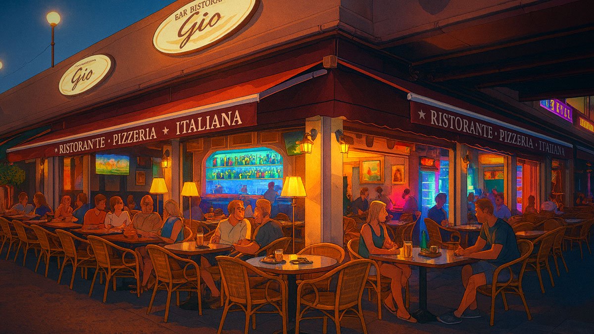 cafe Gio at ground floor of Yumbo in Playa del Ingles