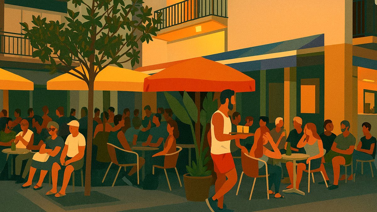 Parrots terrace Sitges