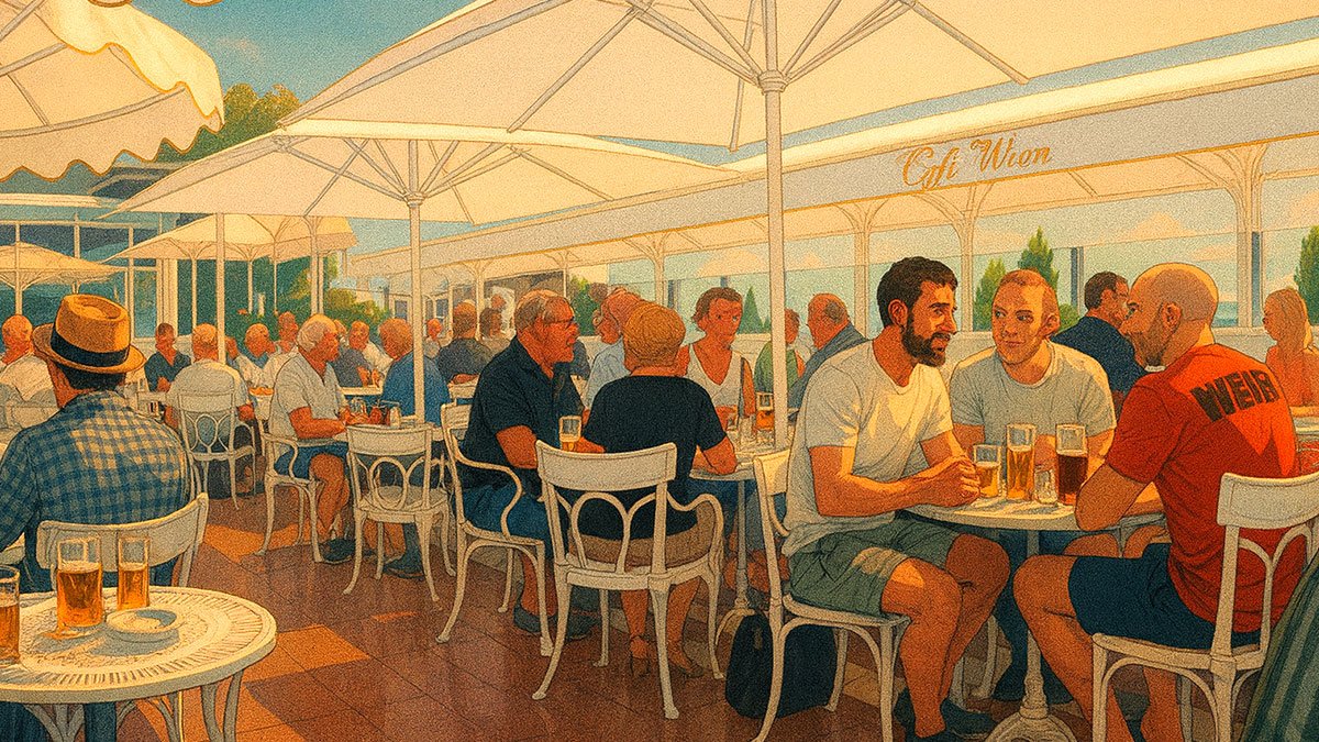 terrace at cafe Wien in Playa del Ingles
