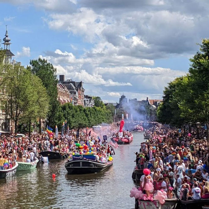 Amsterdam gay pride Canal Parade