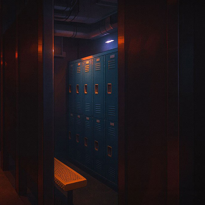 Lockerroom of Steamworks Toronto