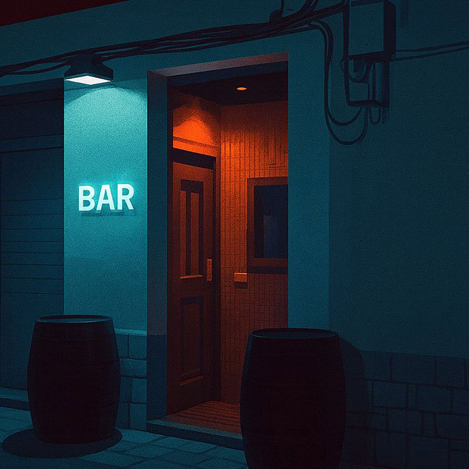 Bukkake cruise bar entrance