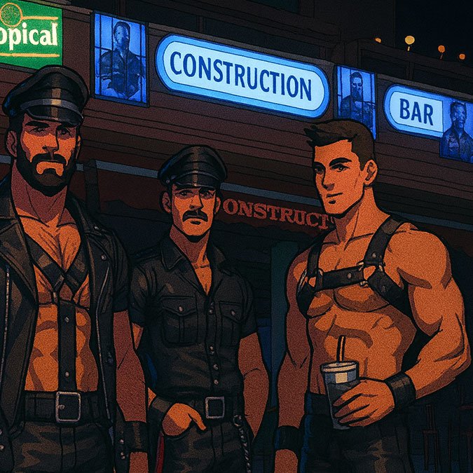 Guys in fetish gear in Yumbo Playa del Ingles