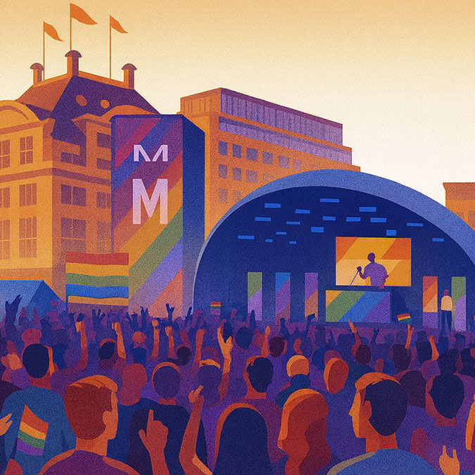 Dam square pride party