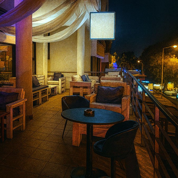 Connection bar terrace on the Strip