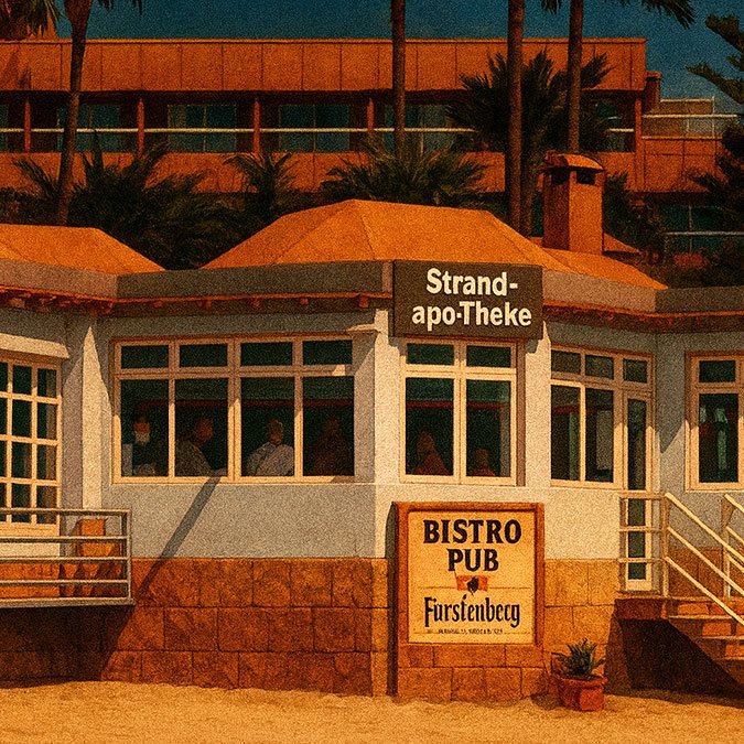 Strandapotheke gay bar at Faro in Maspalomas
