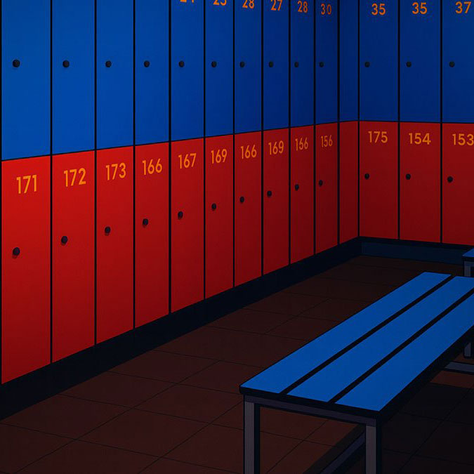 Lockerroom of gay Sauna Basaky Alicante