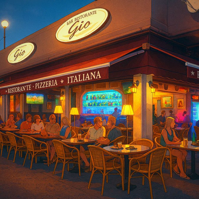 cafe Gio at ground floor of Yumbo in Playa del Ingles
